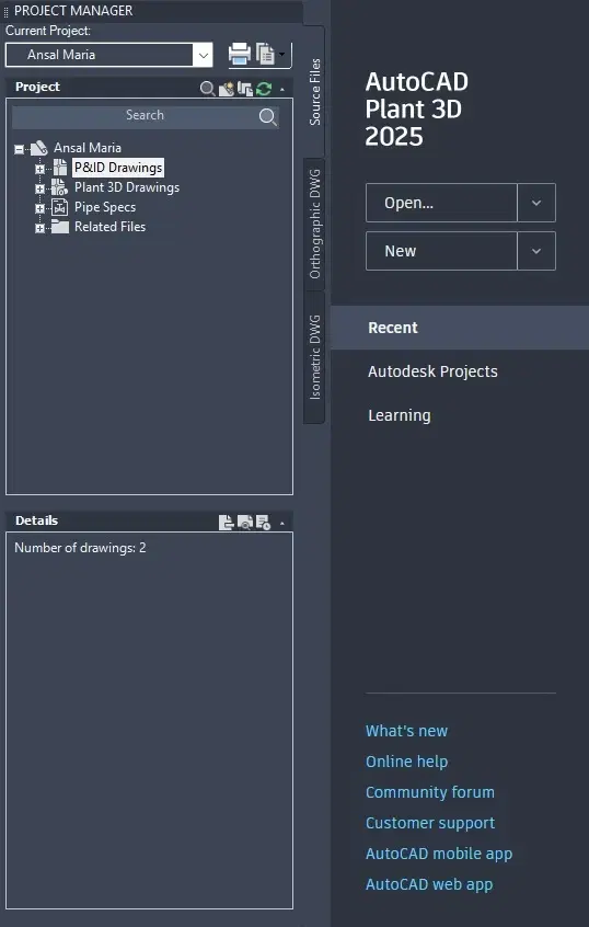 Open Project Manager