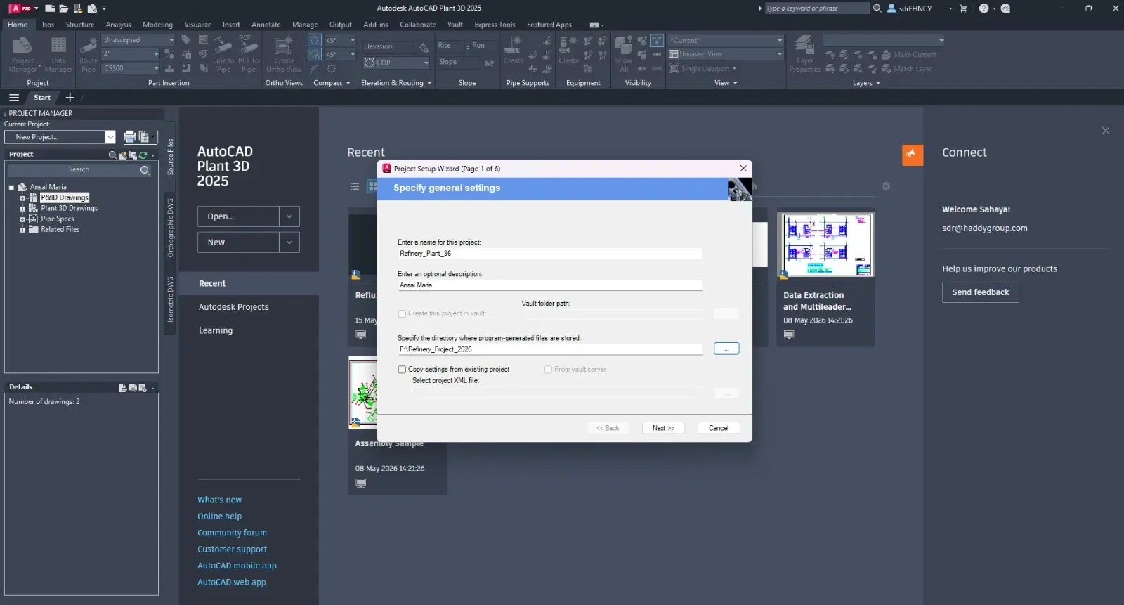 Create a New Project