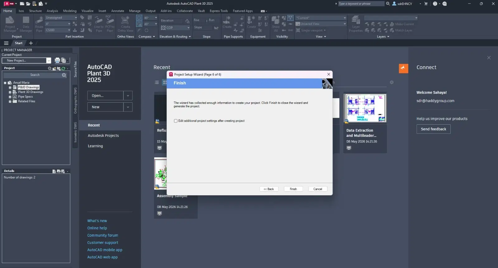Save and Open the Project